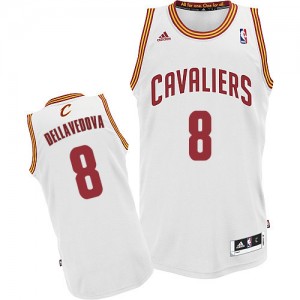 Maillot NBA Cleveland Cavaliers #8 Matthew Dellavedova Blanc Adidas Swingman Home - Homme