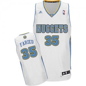 Maillot Swingman Denver Nuggets NBA Home Blanc - #35 Kenneth Faried - Homme