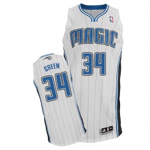 Orlando Magic #34 Adidas Home Blanc Authentic Maillot d'équipe de NBA Magasin d'usine - Willie Green pour Homme
