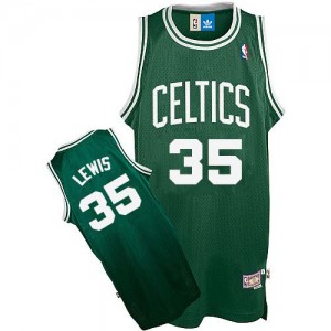 Boston Celtics Reggie Lewis #35 Throwback Authentic Maillot d'équipe de NBA - Vert pour Homme