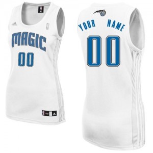 Orlando Magic Personnalisé Adidas Home Blanc Maillot d'équipe de NBA Discount - Swingman pour Femme