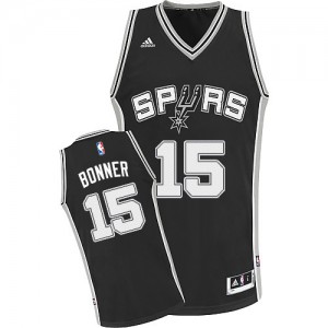 Maillot Swingman San Antonio Spurs NBA Road Noir - #15 Matt Bonner - Homme