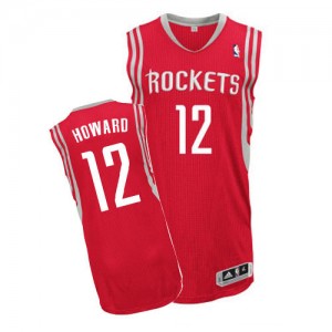 Houston Rockets #12 Adidas Road Rouge Authentic Maillot d'équipe de NBA Le meilleur cadeau - Dwight Howard pour Homme