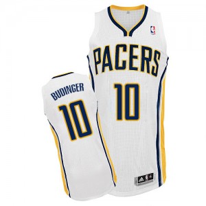 Maillot Authentic Indiana Pacers NBA Home Blanc - #10 Chase Budinger - Homme