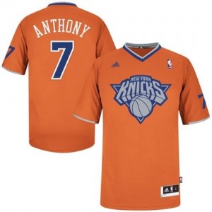 Maillot Adidas Orange 2013 Christmas Day Swingman New York Knicks - Carmelo Anthony #7 - Homme