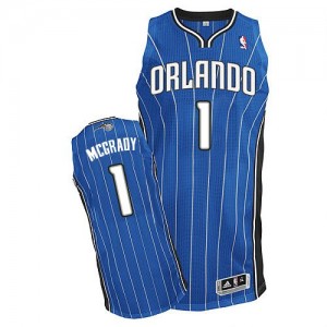 Maillot NBA Authentic Tracy Mcgrady #1 Orlando Magic Road Bleu royal - Homme