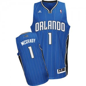 Maillot NBA Bleu royal Tracy Mcgrady #1 Orlando Magic Road Swingman Homme Adidas