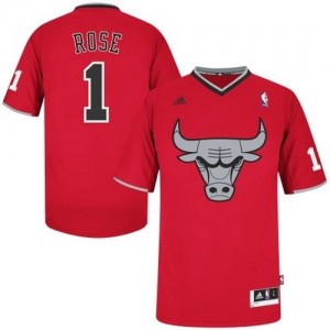 Chicago Bulls #1 Adidas 2013 Christmas Day Rouge Swingman Maillot d'équipe de NBA Magasin d'usine - Derrick Rose pour Homme