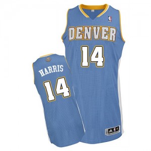 Denver Nuggets #14 Adidas Road Bleu clair Authentic Maillot d'équipe de NBA Promotions - Gary Harris pour Homme