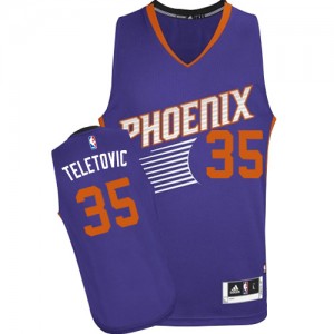 Phoenix Suns #35 Adidas Road Violet Authentic Maillot d'équipe de NBA Expédition rapide - Mirza Teletovic pour Homme