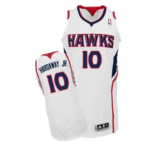 Atlanta Hawks Tim Hardaway Jr. #10 Home Authentic Maillot d'équipe de NBA - Blanc pour Homme