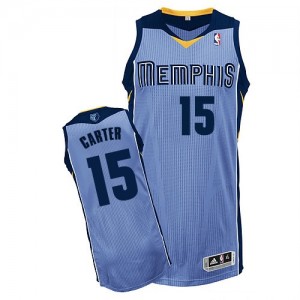 Maillot Authentic Memphis Grizzlies NBA Alternate Bleu clair - #15 Vince Carter - Homme