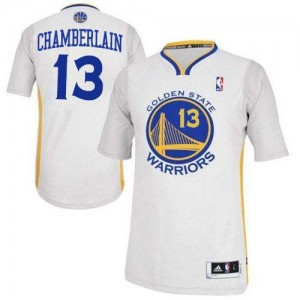 Maillot NBA Authentic Wilt Chamberlain #13 Golden State Warriors Alternate Blanc - Homme