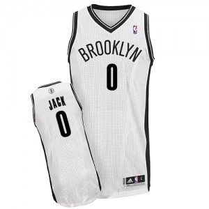 Maillot Adidas Blanc Home Authentic Brooklyn Nets - Jarrett Jack #0 - Homme