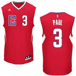 Maillot NBA Rouge Chris Paul #3 Los Angeles Clippers Road Swingman Enfants Adidas