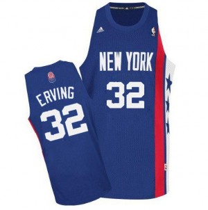 Brooklyn Nets #32 Adidas ABA Retro Throwback Bleu Swingman Maillot d'équipe de NBA vente en ligne - Julius Erving pour Homme