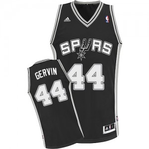 San Antonio Spurs #44 Adidas Road Noir Swingman Maillot d'équipe de NBA prix d'usine en ligne - George Gervin pour Homme