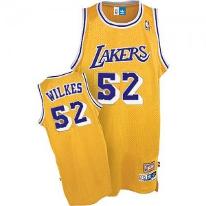 Maillot Adidas Or Throwback Authentic Los Angeles Lakers - Jamaal Wilkes #52 - Homme