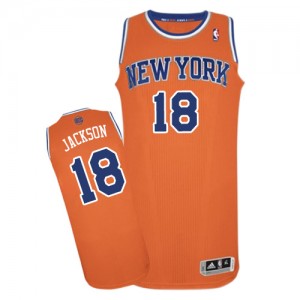 Maillot NBA Orange Phil Jackson #18 New York Knicks Alternate Authentic Homme Adidas