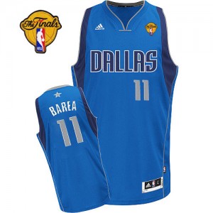 Maillot NBA Swingman Jose Barea #11 Dallas Mavericks Road Finals Patch Bleu royal - Homme