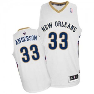 New Orleans Pelicans Ryan Anderson #33 Home Authentic Maillot d'équipe de NBA - Blanc pour Homme