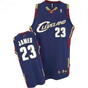 Cleveland Cavaliers LeBron James #23 Swingman Maillot d'équipe de NBA - Bleu marin pour Homme