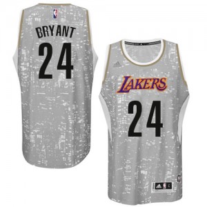 Maillot Authentic Los Angeles Lakers NBA City Light Gris - #24 Kobe Bryant - Homme