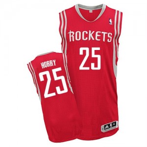 Maillot NBA Authentic Robert Horry #25 Houston Rockets Road Rouge - Homme