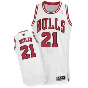 Maillot Adidas Blanc Home Authentic Chicago Bulls - Jimmy Butler #21 - Enfants