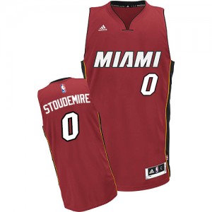 Miami Heat #0 Adidas Alternate Rouge Swingman Maillot d'équipe de NBA vente en ligne - Amar'e Stoudemire pour Enfants