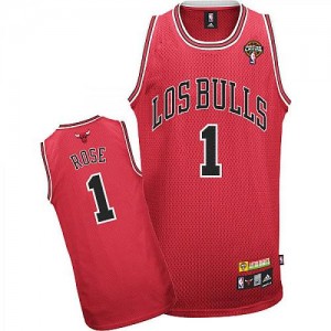 Maillot Adidas Rouge Latin Nights Authentic Chicago Bulls - Derrick Rose #1 - Homme