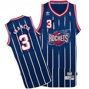 Maillot NBA Bleu marin Steve Francis #3 Houston Rockets Throwback Swingman Homme Adidas