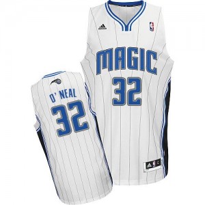 Maillot NBA Orlando Magic #32 Shaquille O'Neal Blanc Adidas Swingman Home - Enfants
