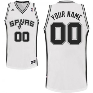 Maillot NBA Blanc Swingman Personnalisé San Antonio Spurs Home Enfants Adidas