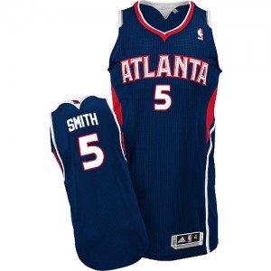 Maillot Authentic Atlanta Hawks NBA Road Bleu marin - #5 Josh Smith - Homme