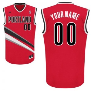 Maillot NBA Rouge Swingman Personnalisé Portland Trail Blazers Alternate Homme Adidas
