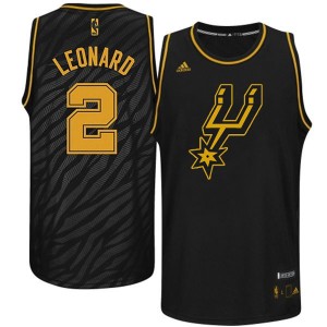 San Antonio Spurs #2 Adidas Precious Metals Fashion Noir Authentic Maillot d'équipe de NBA Magasin d'usine - Kawhi Leonard pour Homme