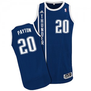 Maillot NBA Oklahoma City Thunder #20 Gary Payton Bleu marin Adidas Authentic Alternate - Homme