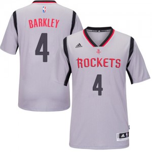 Maillot NBA Authentic Charles Barkley #4 Houston Rockets Alternate Gris - Homme