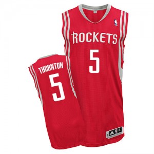 Houston Rockets #5 Adidas Road Rouge Authentic Maillot d'équipe de NBA Le meilleur cadeau - Marcus Thornton pour Homme