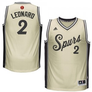 Maillot Authentic San Antonio Spurs NBA 2015-16 Christmas Day Crème - #2 Kawhi Leonard - Homme