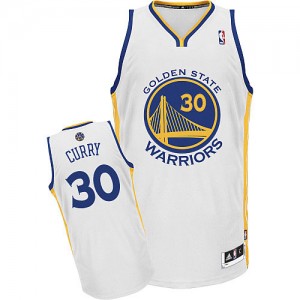 Golden State Warriors #30 Adidas Home Blanc Authentic Maillot d'équipe de NBA prix d'usine en ligne - Stephen Curry pour Homme