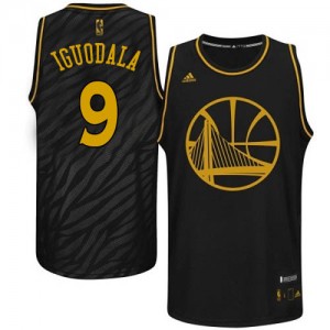 Maillot NBA Authentic Andre Iguodala #9 Golden State Warriors Precious Metals Fashion Noir - Homme