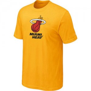 T-shirt principal de logo Miami Heat NBA Big & Tall Jaune - Homme
