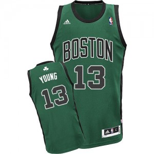 Boston Celtics #13 Adidas Alternate Vert (No. noir) Swingman Maillot d'équipe de NBA à vendre - James Young pour Homme