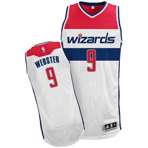 Maillot NBA Authentic Martell Webster #9 Washington Wizards Home Blanc - Homme