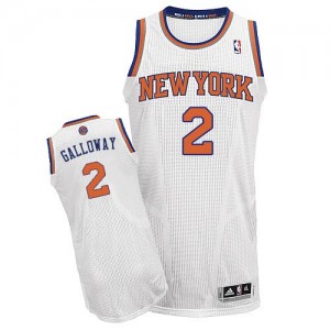 Maillot Authentic New York Knicks NBA Home Blanc - #2 Langston Galloway - Homme