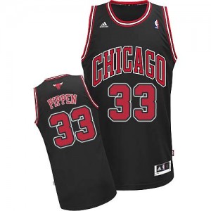 Maillot NBA Noir Scottie Pippen #33 Chicago Bulls Alternate Swingman Homme Adidas