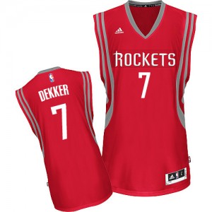 Maillot NBA Swingman Sam Dekker #7 Houston Rockets Road Rouge - Homme