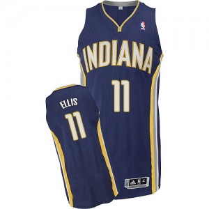 Maillot NBA Indiana Pacers #11 Monta Ellis Bleu marin Adidas Authentic Road - Homme